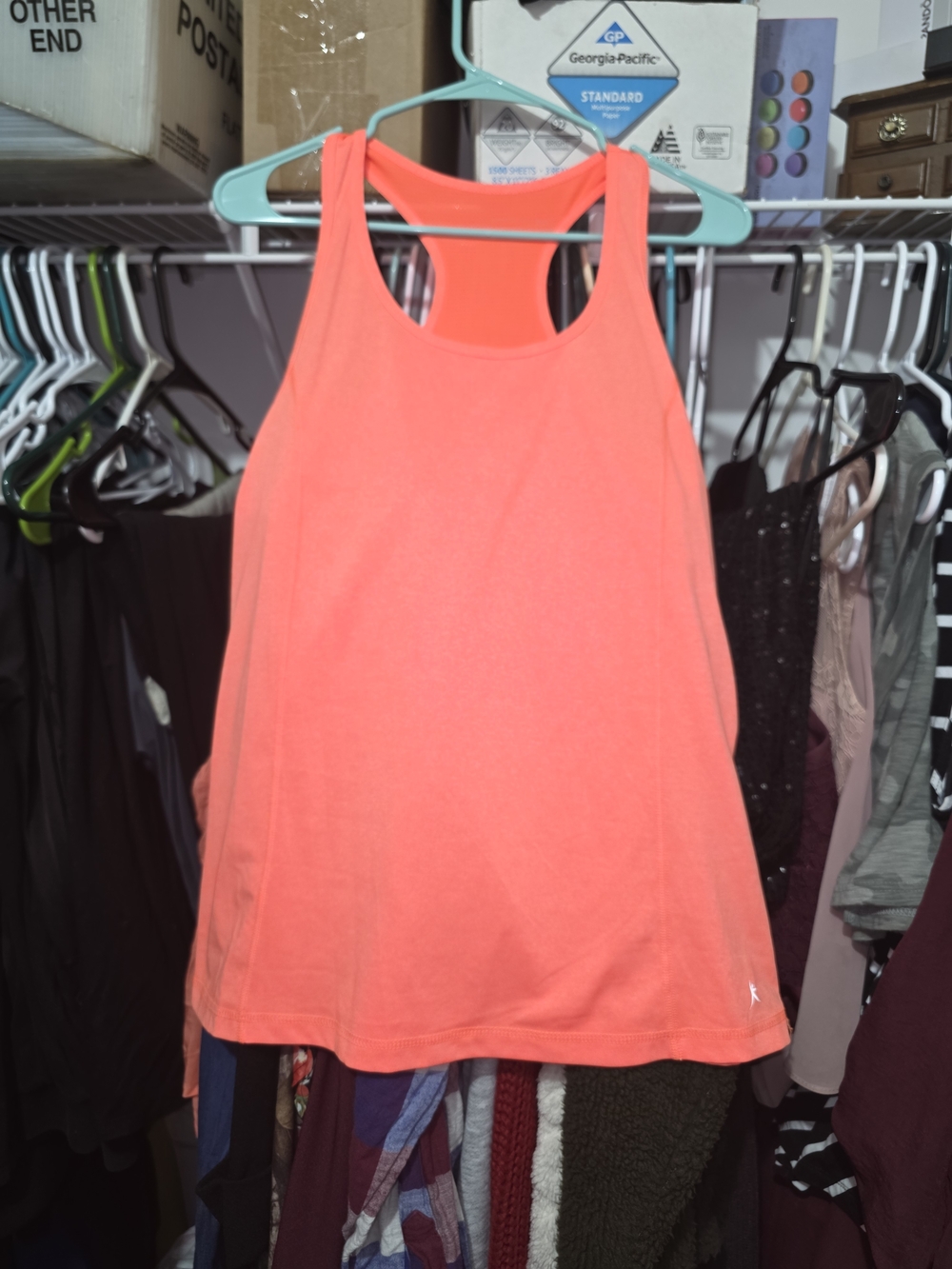 Danskin Neon Coral Racerback Tank